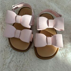 Cat & Jack Light Pink Bow Sandals